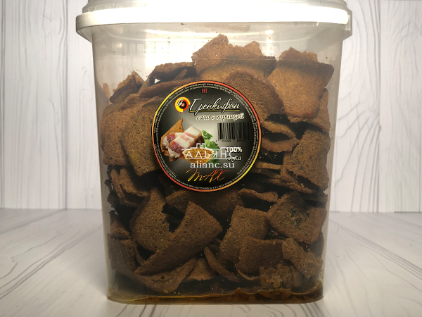 Ржаные гренки со вкусом сала с горчицей в Старой Купавне