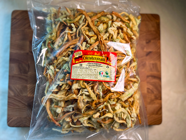 Нитка ЖАРЕНАЯ "Васаби" Oktobersnack 1 кг (сырный продукт) в Старой Купавне