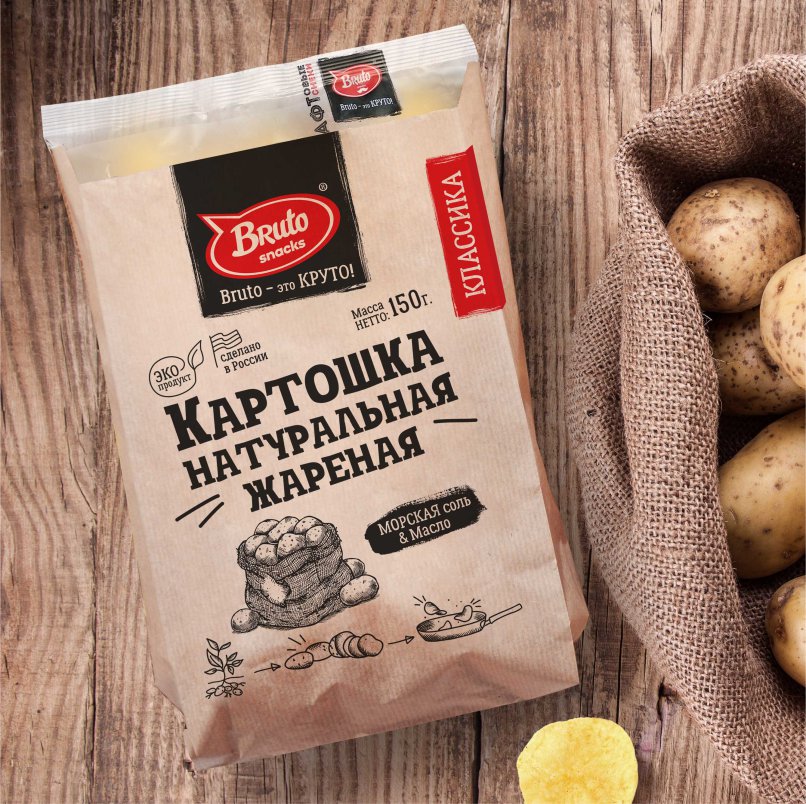 Картофель «Бруто» с солью 130 гр. в Старой Купавне