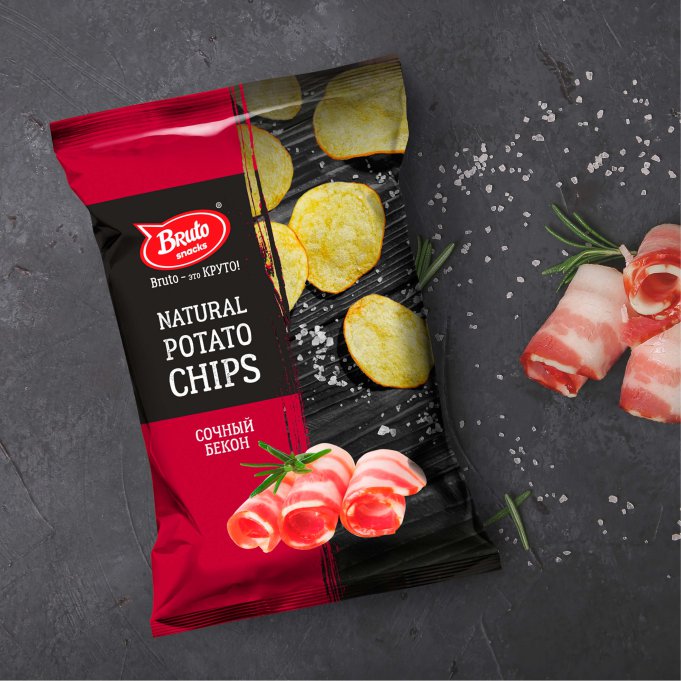 Картофель «Бруто» со вкусом бекона 70 гр. в Старой Купавне