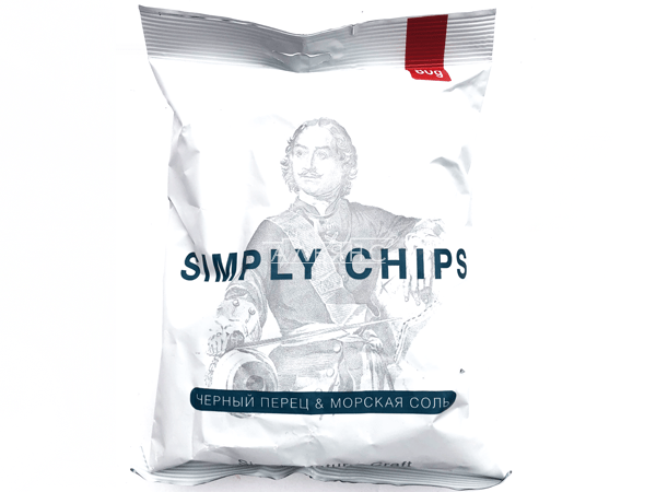Картофельные чипсы "Simple chips" Морская соль и черный перец 80 гр. в Старой Купавне